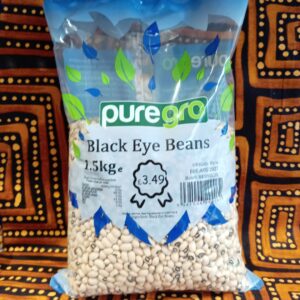 PUREGRO BLACK EYE BEANS 1.5KG