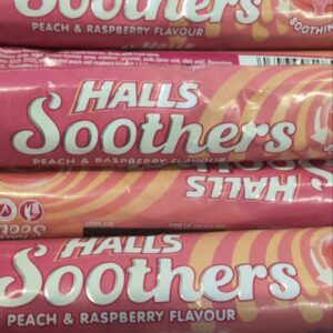 HALLS SOOTHERS PEACH AND RASPBERRY FLAVOUR